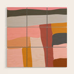 Modern Abstract in Earthy Colors Wood Wall Art Gallery Image 1