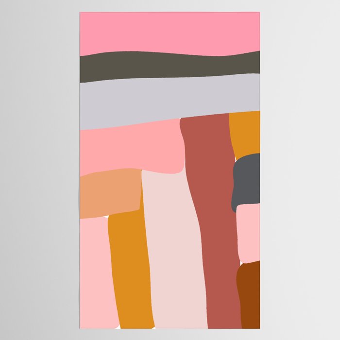 Modern Abstract in Earthy Colors Tablecloth Gallery Image 2