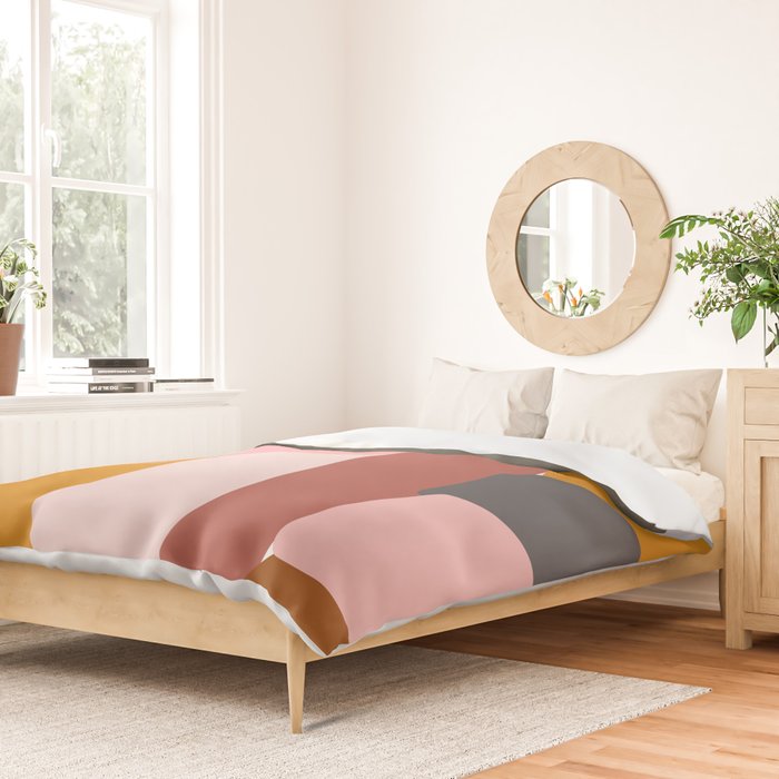 Modern Abstract in Earthy Colors Duvet Cover Gallery Image 2