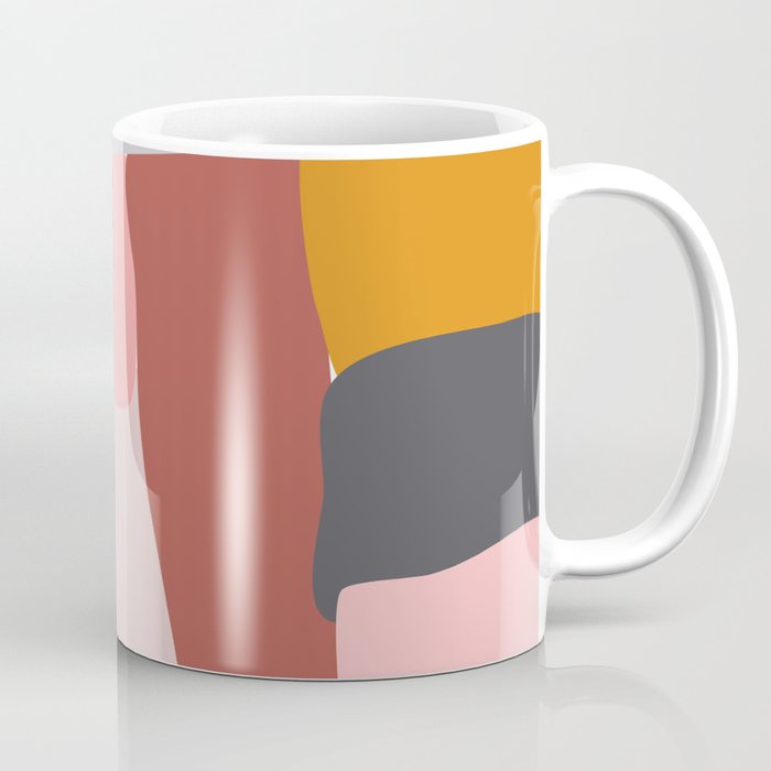 Modern Abstract in Earthy Colors Coffee Mug Gallery Image 1