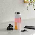 Modern Abstract in Earthy Colors Water Bottle Gallery Image 4