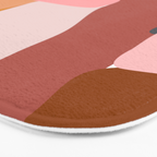 Modern Abstract in Earthy Colors Bath Mat Gallery Image 3