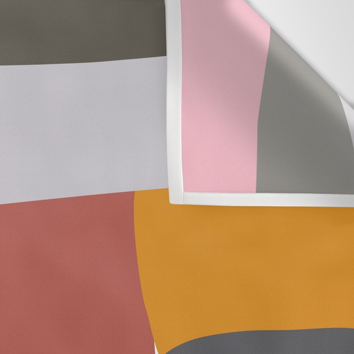 Modern Abstract in Earthy Colors Wall Tapestry Gallery Image 3