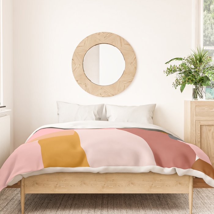 Modern Abstract in Earthy Colors Duvet Cover Gallery Image 3