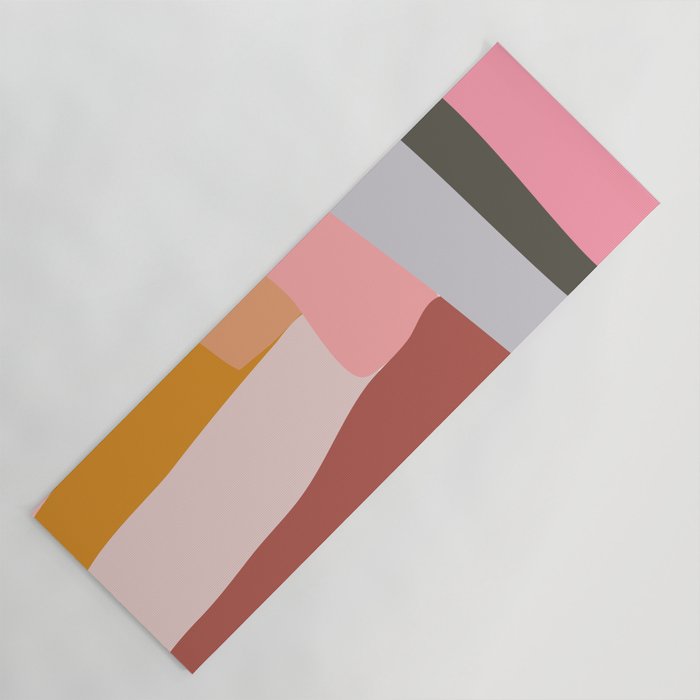 Modern Abstract in Earthy Colors Yoga Mat Gallery Image 1