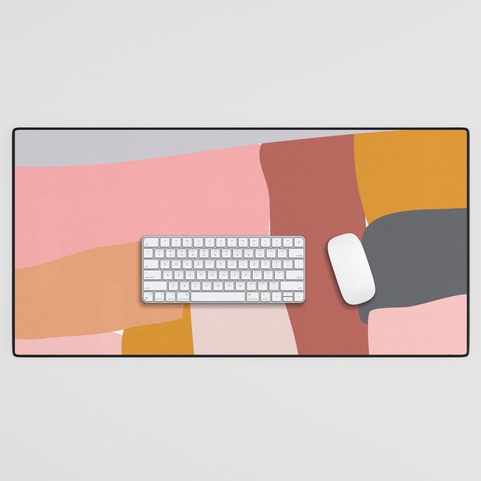 Modern Abstract in Earthy Colors Desk Mat Gallery Image 1