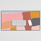 Modern Abstract in Earthy Colors Desk Mat Gallery Image 1