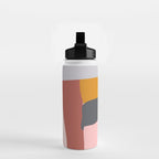 Modern Abstract in Earthy Colors Water Bottle Gallery Image 2