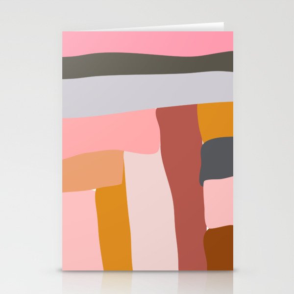 Modern Abstract in Earthy Colors Stationery Card Gallery Image 1
