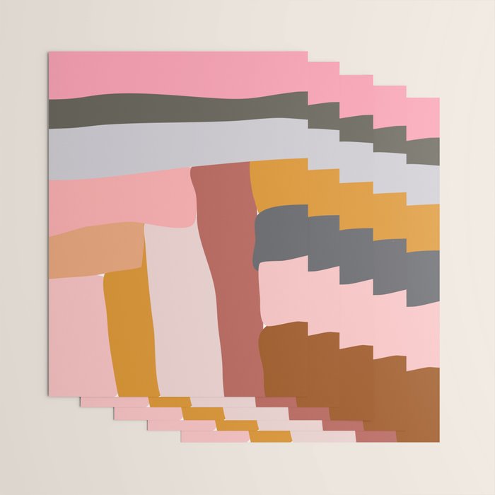 Modern Abstract in Earthy Colors Wrapping Paper Gallery Image 3