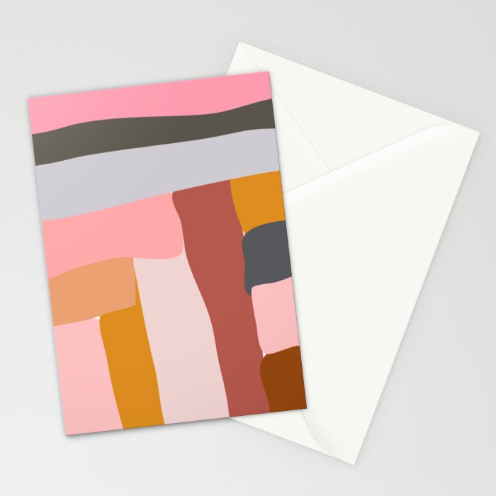 Modern Abstract in Earthy Colors Stationery Card Gallery Image 2