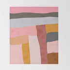Modern Abstract in Earthy Colors Throw Blanket Gallery Image 2