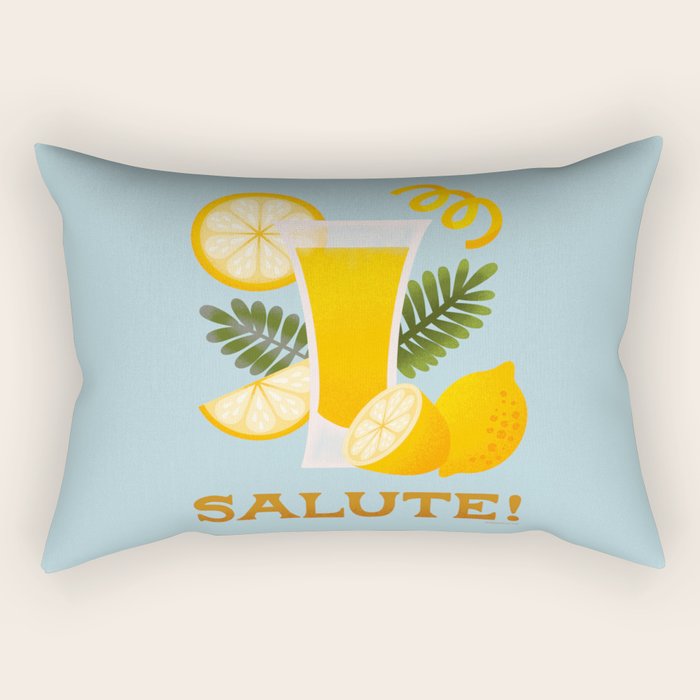 Limocello - Amalfi Coast Cocktails Rectangular Pillow Gallery Image 2