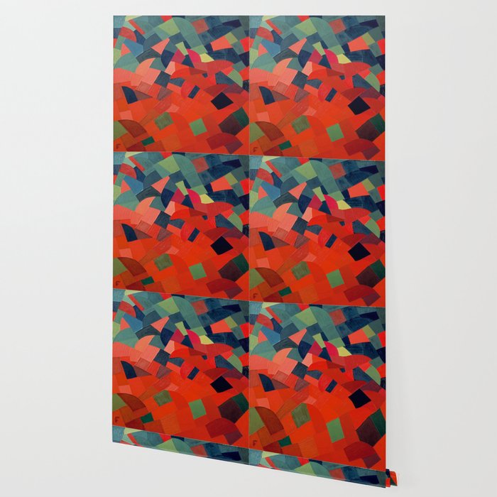 Grün-Rot Otto Freundlich 1939 Abstract Art Mid Century Modern Geometric Colorful Shapes Hard Edge Wallpaper Gallery Image 2