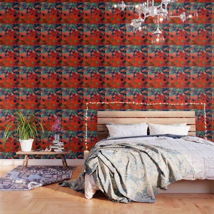 Grün-Rot Otto Freundlich 1939 Abstract Art Mid Century Modern Geometric Colorful Shapes Hard Edge Wallpaper Gallery Image 3