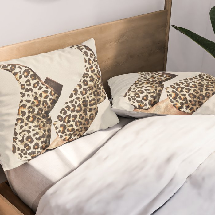 These Boots - Leopard Print Pillow Sham Gallery Image 2