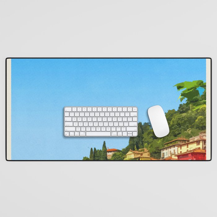Visit Lake Como Desk Mat Gallery Image 1