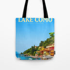 Visit Lake Como Tote Bag Gallery Image 1