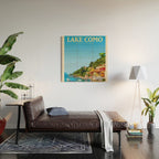 Visit Lake Como Wood Wall Art Gallery Image 2