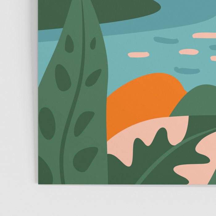 Tropical summer beach nature landscape art Poster Gallery Image 3