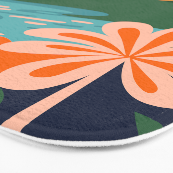 Tropical summer beach nature landscape art Bath Mat Gallery Image 3