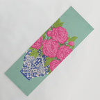 Pink Peonies in Ginger Jar Vase Yoga Mat Gallery Image 1