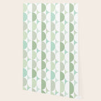 Mid-Mod geometric Sun and Moon tile - Sage Green Wallpaper Gallery Image 2