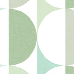 Mid-Mod geometric Sun and Moon tile - Sage Green Coffee Mug Gallery Image 2