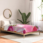 Watercolor Flowers Pink Fuchsia Comforter Gallery Image 2