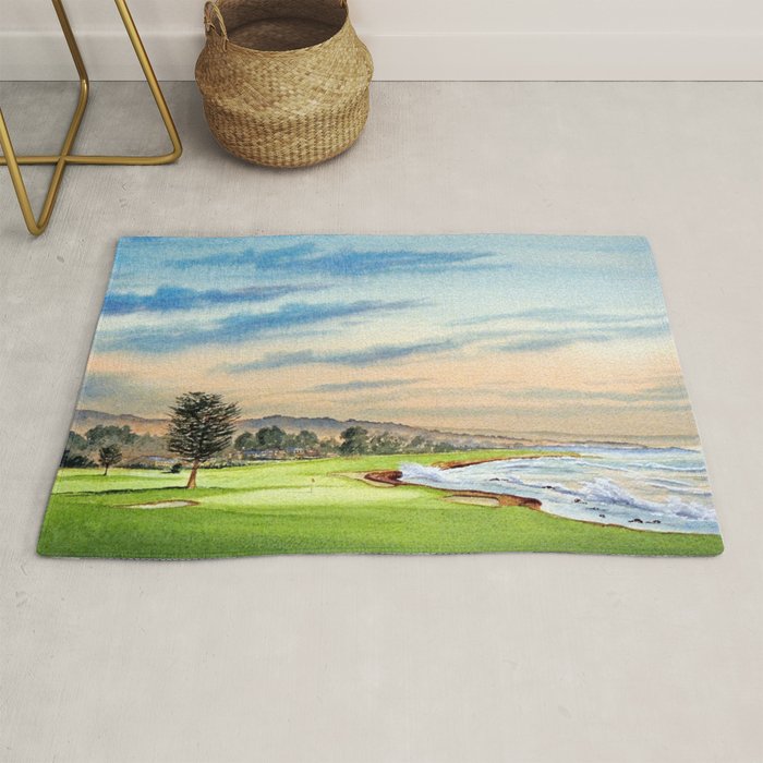 Pebble Beach Golf Course 18th Hole Rug Gallery Image 1