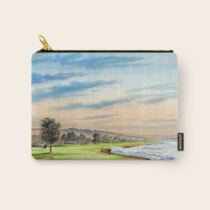 Pebble Beach Golf Course 18th Hole Carry All Pouch Gallery Image 1