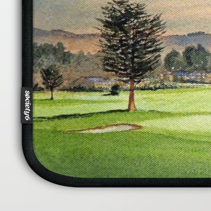 Pebble Beach Golf Course 18th Hole Laptop Sleeve Gallery Image 3
