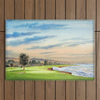 Pebble Beach Golf Course 18th Hole Outdoor Rug Gallery Image 1