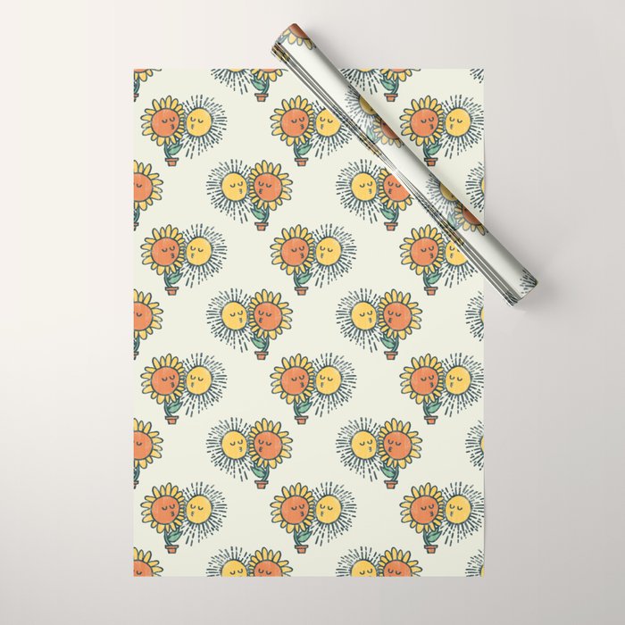 Sun Kissed sunflower Wrapping Paper Gallery Image 1