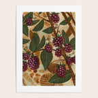 In Season in Red Raspberry and Forest Green Poster Gallery Image 4