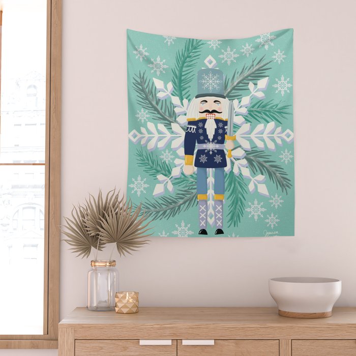 Snowflake Nutracker Wall Tapestry Gallery Image 2