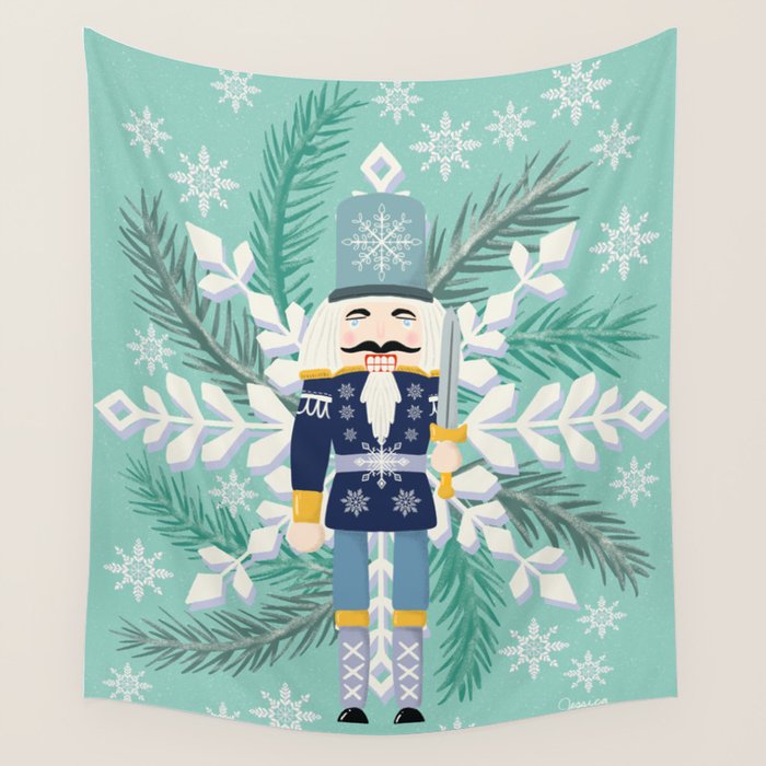 Snowflake Nutracker Wall Tapestry Gallery Image 4