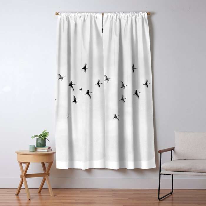 Flock of Birds Window Curtain Gallery Image 5