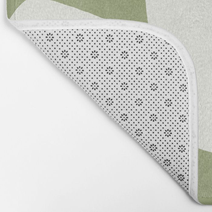 Minimal Shapes green Bath Mat Gallery Image 2