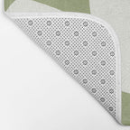 Minimal Shapes green Bath Mat Gallery Image 2