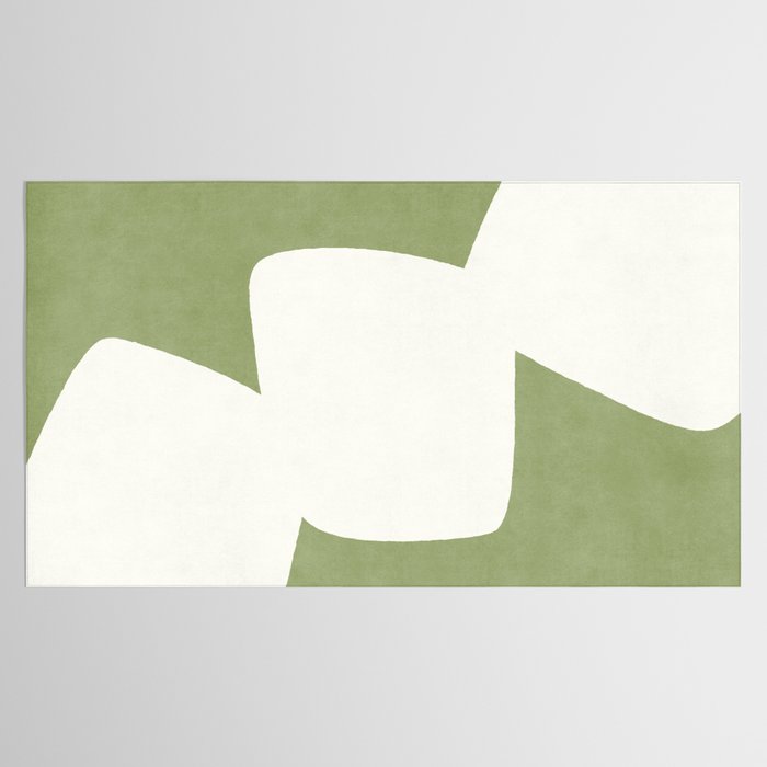 Minimal Shapes green Tablecloth Gallery Image 2