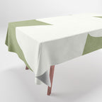 Minimal Shapes green Tablecloth Gallery Image 1
