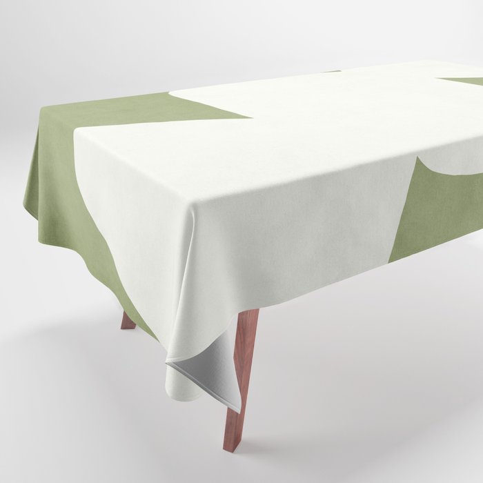 Minimal Shapes green Tablecloth Gallery Image 1