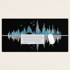 The Sounds Of Nature - Music Sound Wave Desk Mat Gallery Image 1