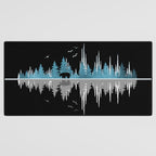The Sounds Of Nature - Music Sound Wave Desk Mat Gallery Image 3