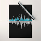 The Sounds Of Nature - Music Sound Wave Wrapping Paper Gallery Image 1