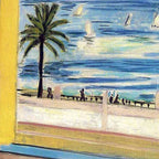 Seated Woman, Back Turned to the Open Window of Ocean & Seaside by Henri Matisse Coffee Mug Gallery Image 2