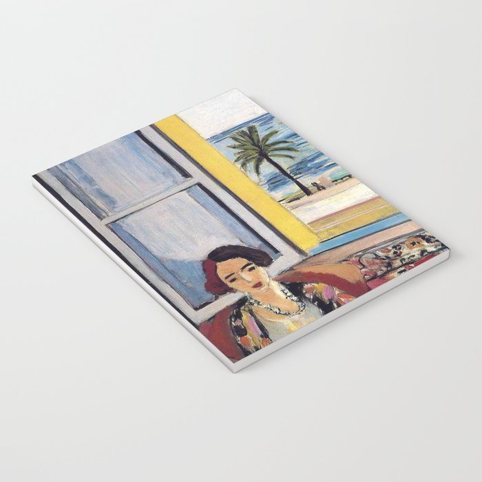 Seated Woman, Back Turned to the Open Window of Ocean & Seaside by Henri Matisse Notebook Gallery Image 3