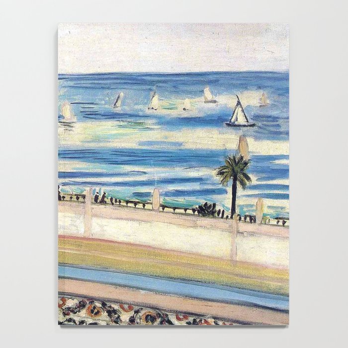 Seated Woman, Back Turned to the Open Window of Ocean & Seaside by Henri Matisse Notebook Gallery Image 4