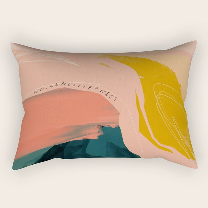 "Wholeheartedness" Rectangular Pillow Gallery Image 1